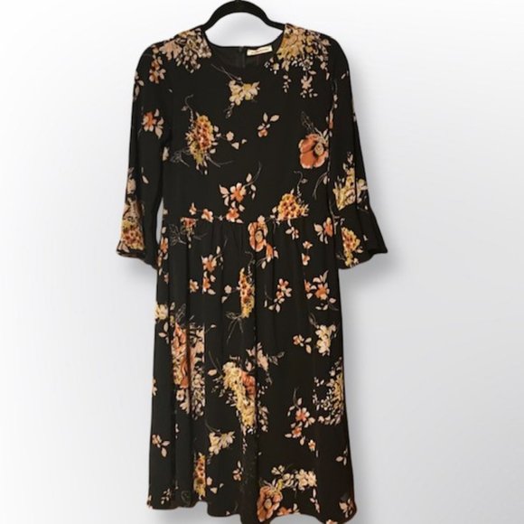 Stevie Hender Dress Black Floral Dress - Picture 1 of 3